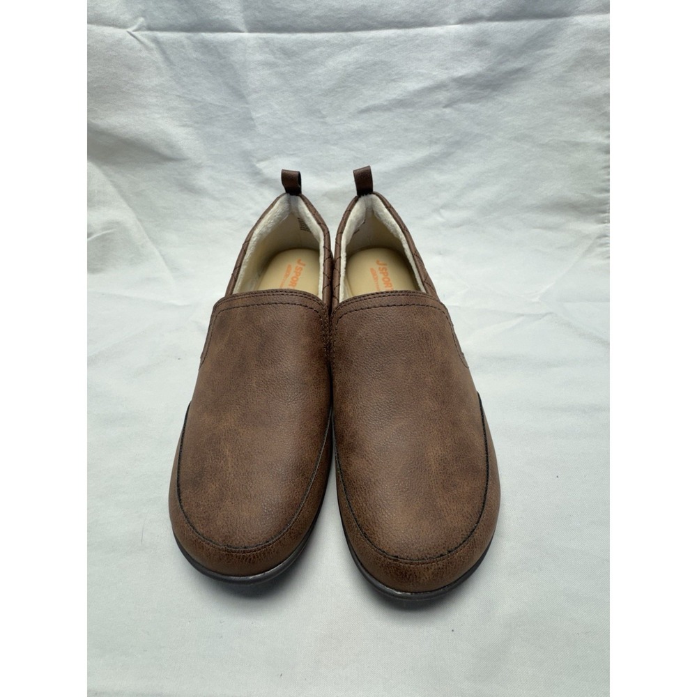 NEW J Sport Lisa Brown Women's Size 6.5 Slip-On Shoes Faux‎ fur Lining